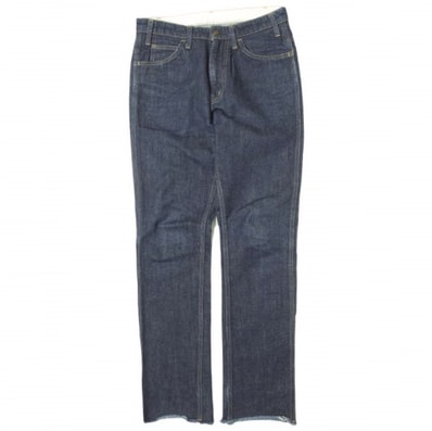 UNUSED アンユーズド 日本製 13.5oz denim five pockets pants カットオフ5ポケットスリムデニムパンツ 1 インディゴ ジーンズ ジップフライ ボトムス g12250
