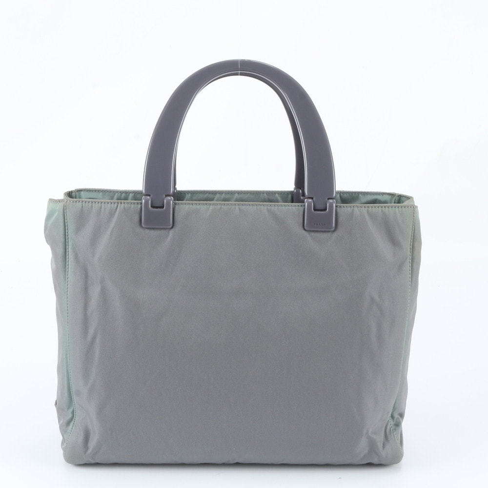 ■美品 プラダ テスート ナイロンプラハンドル トライアングルロゴ