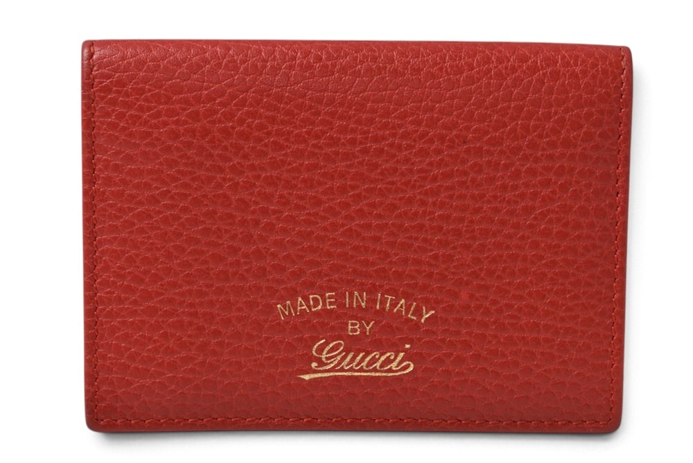 グッチ カードケース/名刺入れ/パスケース GUCCI スウィング/SWING レッド 354500 【中古】