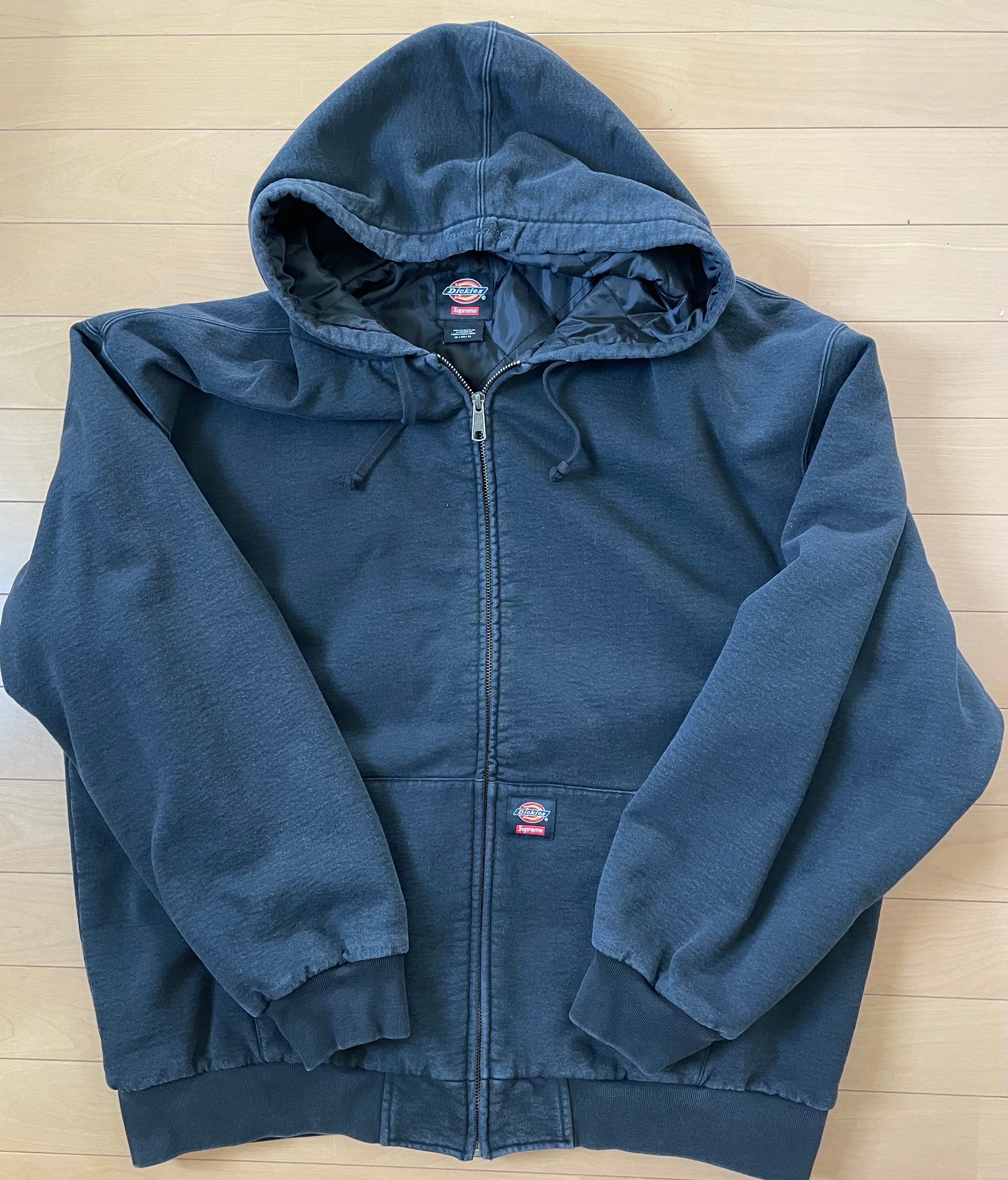 Supreme x Dickies Quilted Lined Zip Up Hooded Sweatshirt "Black"