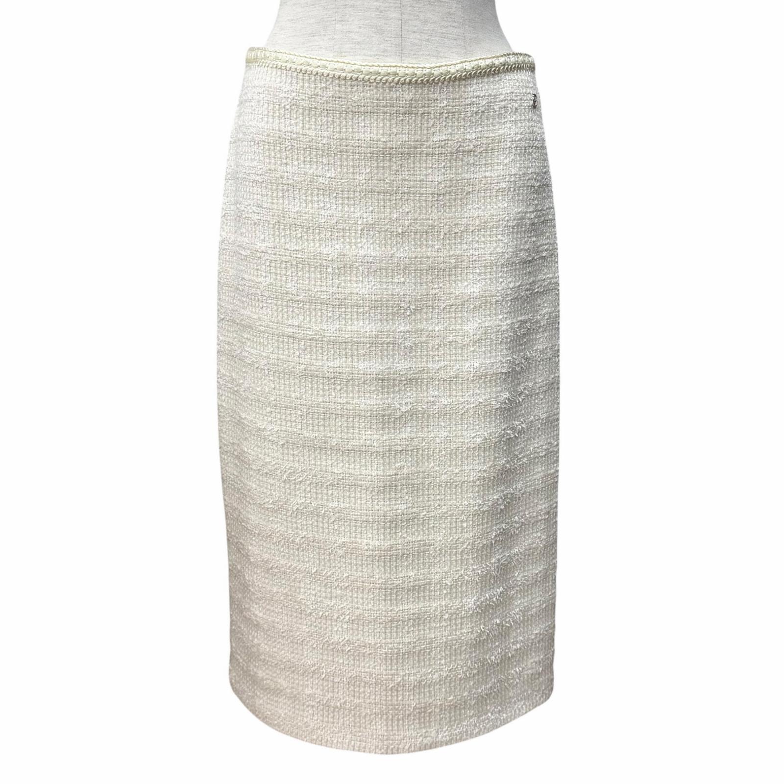 極美品 グッチ タイトスカート ホワイト レディース 40 771992