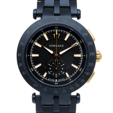 ヴェルサーチ 腕時計 時計 ステンレススチール VAH050016 クオーツ メンズ 1年保証 VERSACE 中古