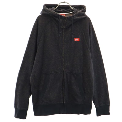 NIKE ナイキ 長袖 ジップパーカー XL ブラック系