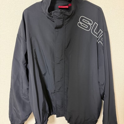 Supreme Spellout Embroidered Track Jacket "Black"