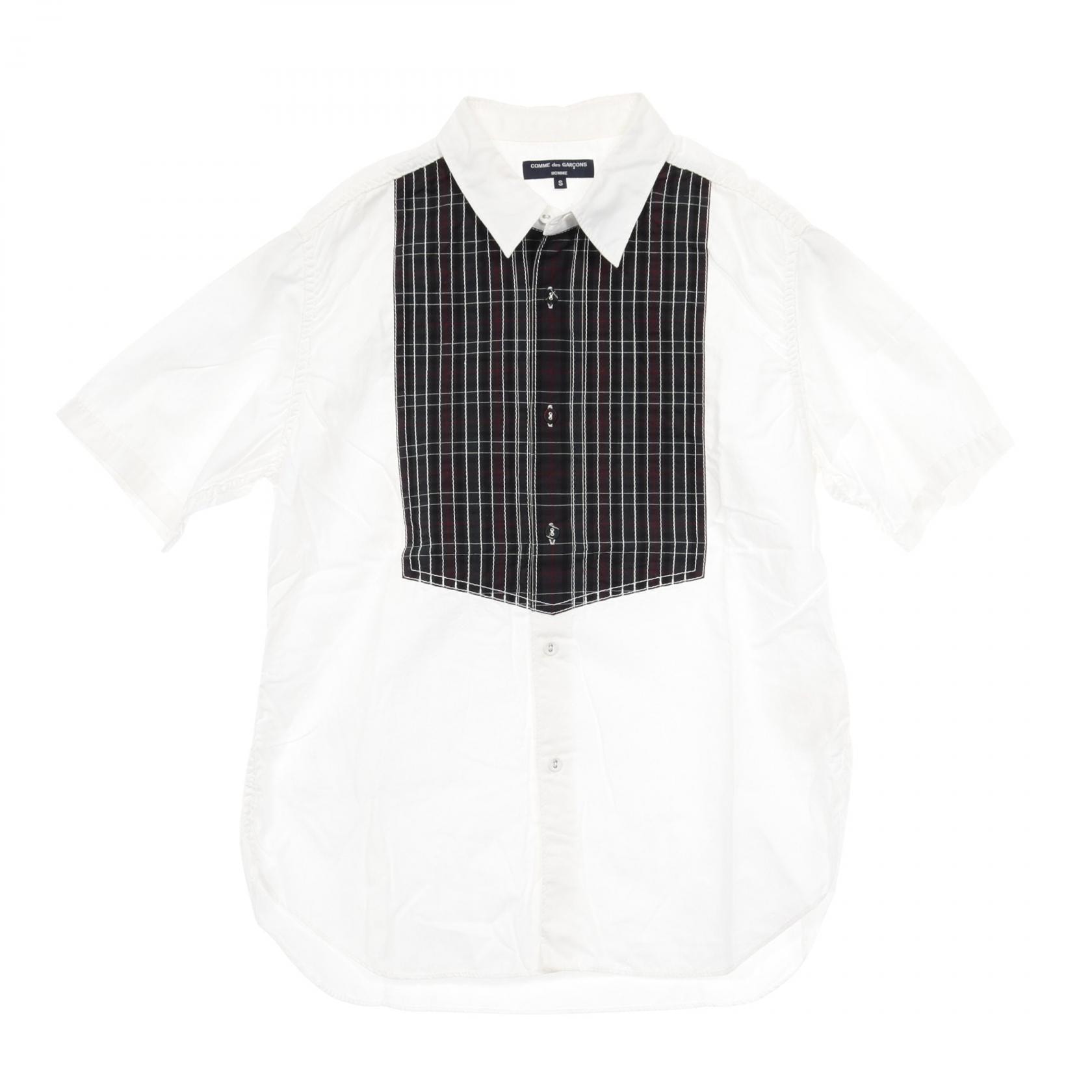 コムデギャルソン COMME des GARCONS 衣料品 トップス コットン メンズ ホワイト系 / グリーン系 / マルチカラー 【中古】