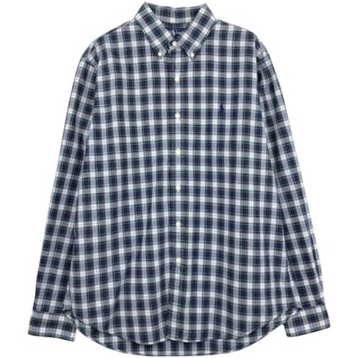 古着 ラルフローレン Ralph Lauren 長袖 ボタンダウンチェックシャツ メンズL相当/eaa662050