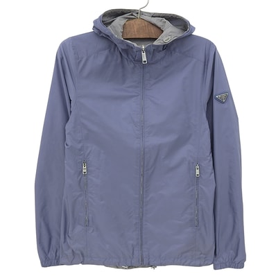 プラダ 18SS リバーシブル ナイロン ジャケット メンズ グリーン系/ブルー系 46 8GH058 46