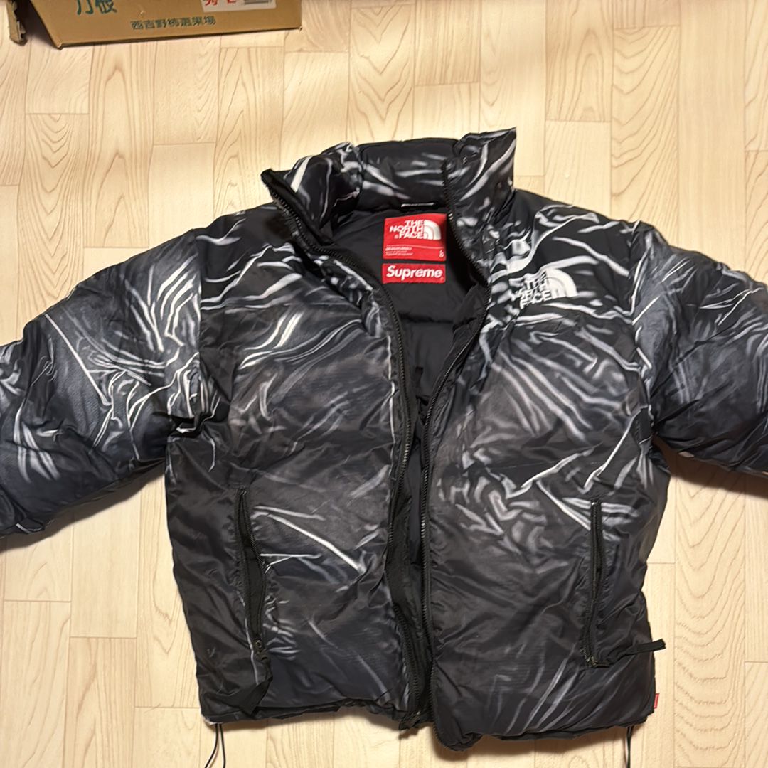Supreme x The North Face Trompe Loeil Printed Nuptse Jacket "Black"