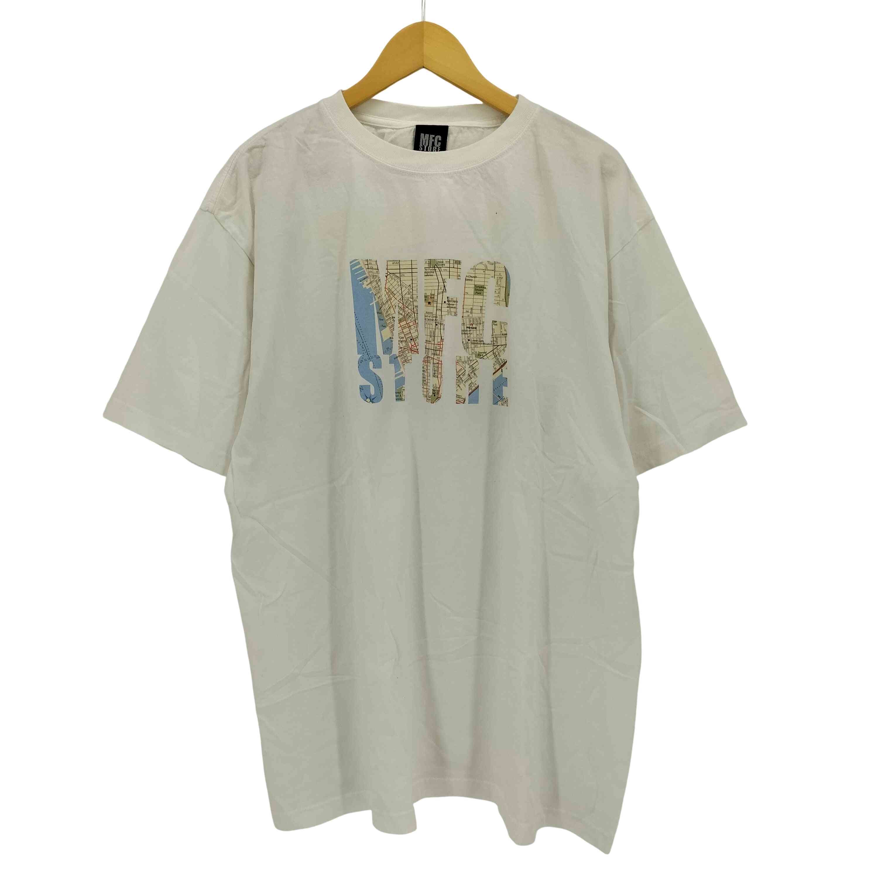 地図プリント クルーネック Tシャツ【1143264533972】