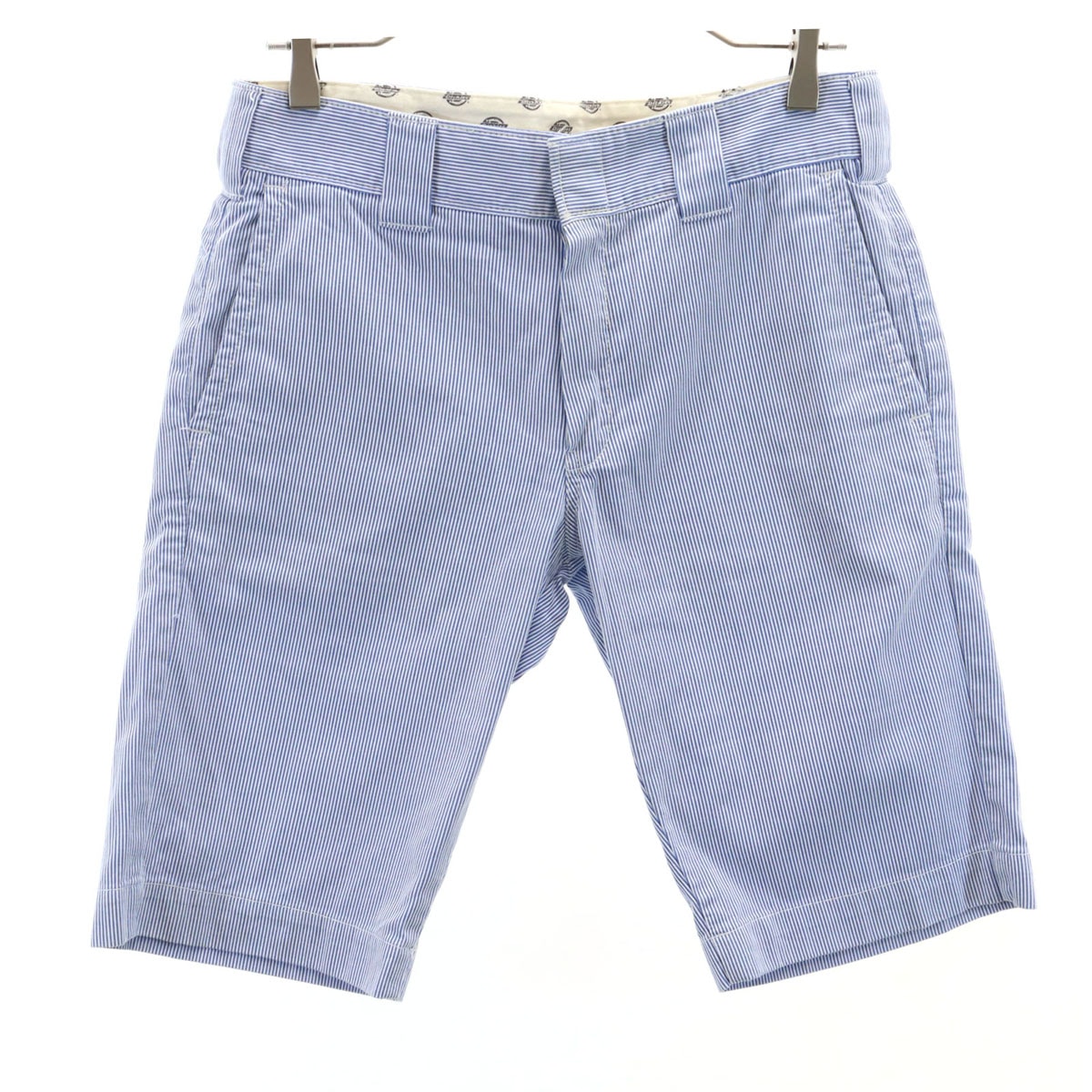Dickies ディッキーズ ストライプ柄 ショートパンツ W30 ブルー