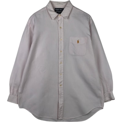 古着 ラルフローレン Ralph Lauren POLO GOLF ポロゴルフ LOFTING 長袖 リネンシャツ メンズL相当/eaa477493