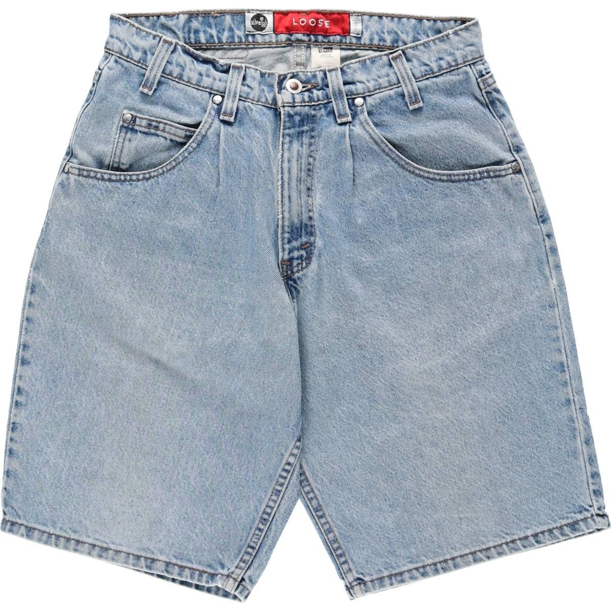 古着 90年代 リーバイス Levi's SILVER TAB シルバータブ LOOSE FIT デニムショーツ ハーフパンツ ジョーツ USA製 メンズw31相当 ヴィンテージ/eaa656896