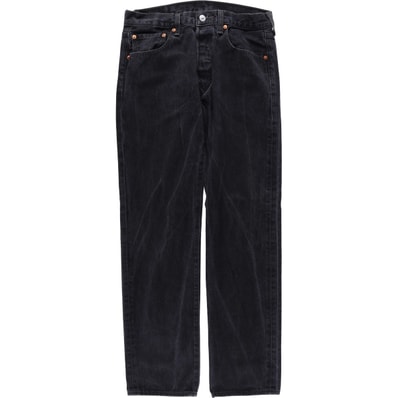 古着 リーバイス Levi's 501 ブラックデニム ストレートデニムパンツ メンズw32相当/eaa622458