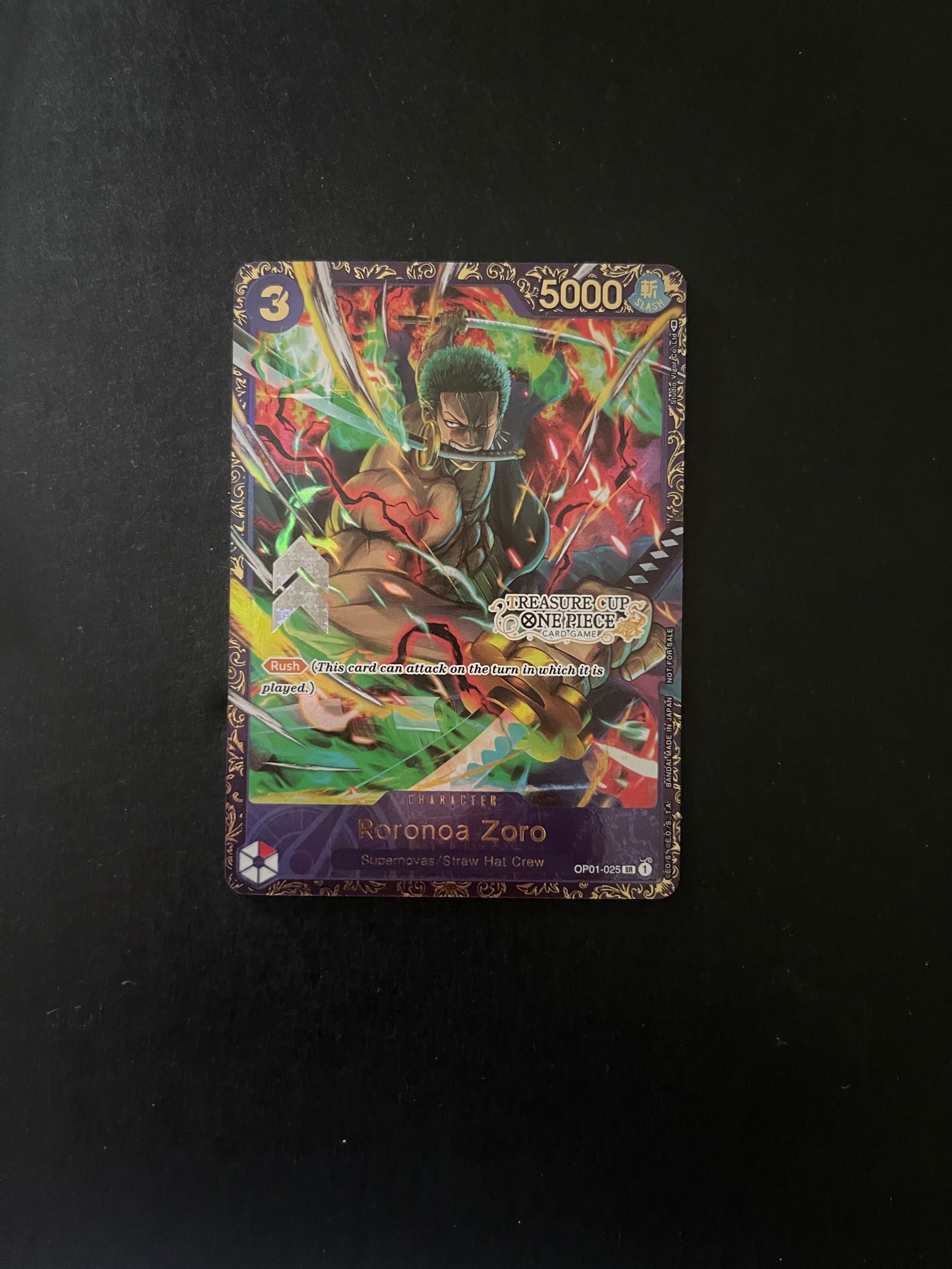 ロロノア・ゾロ SR [OP01-025]【英語版】(プロモーションカード「トレジャーカップ フラッグシップ 記念品」)