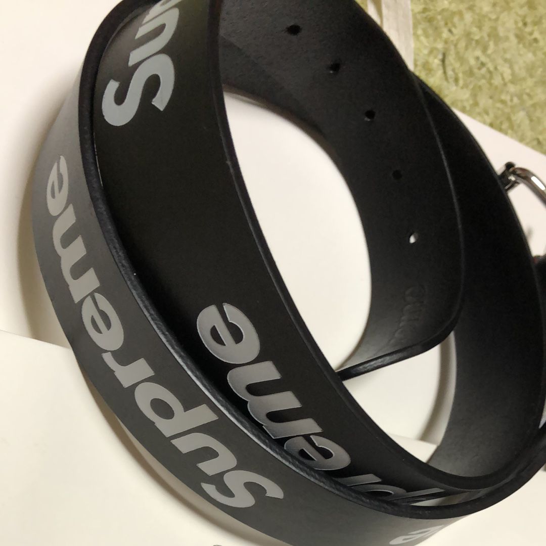 Supreme Repeat Leather Belt 