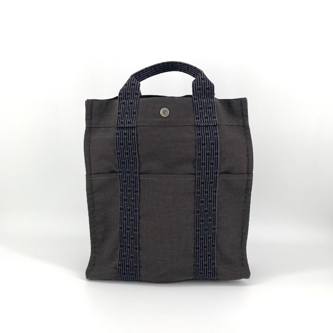 HERMES(エルメス) エールラインアドPM ナイロンキャンバス シルバー金具 リュック・デイパック グレー