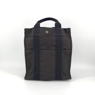 HERMES(エルメス) エールラインアドPM ナイロンキャンバス シルバー金具 リュック・デイパック グレー