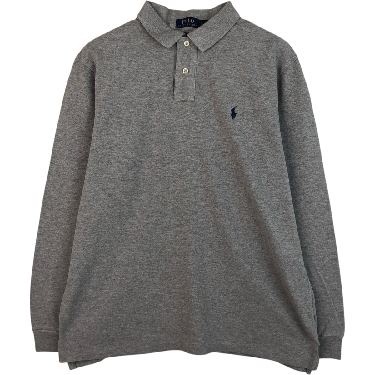 古着 ラルフローレン Ralph Lauren POLO RALPH LAUREN CUSTOM SLIM FIT 長袖 ポロシャツ メンズXL相当/eaa619109