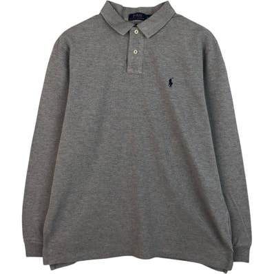 古着 ラルフローレン Ralph Lauren POLO RALPH LAUREN CUSTOM SLIM FIT 長袖 ポロシャツ メンズXL相当/eaa619109