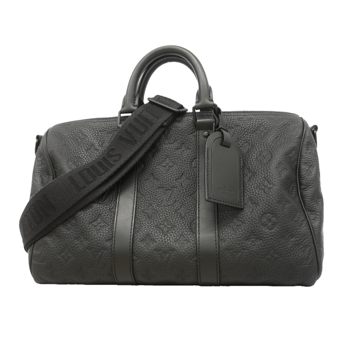 【6ib2070】ルイヴィトン ハンドバッグ モノグラム・トリヨン キーポルバンドリエール35 M22765 ブラック 2wayバッグ【中古】メンズ