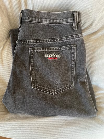 Supreme Baggy Jean "Washed Black" (23SS)