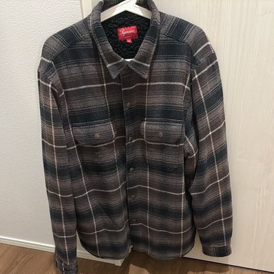 Supreme Shearling Lined Flannel Shirt "Black"