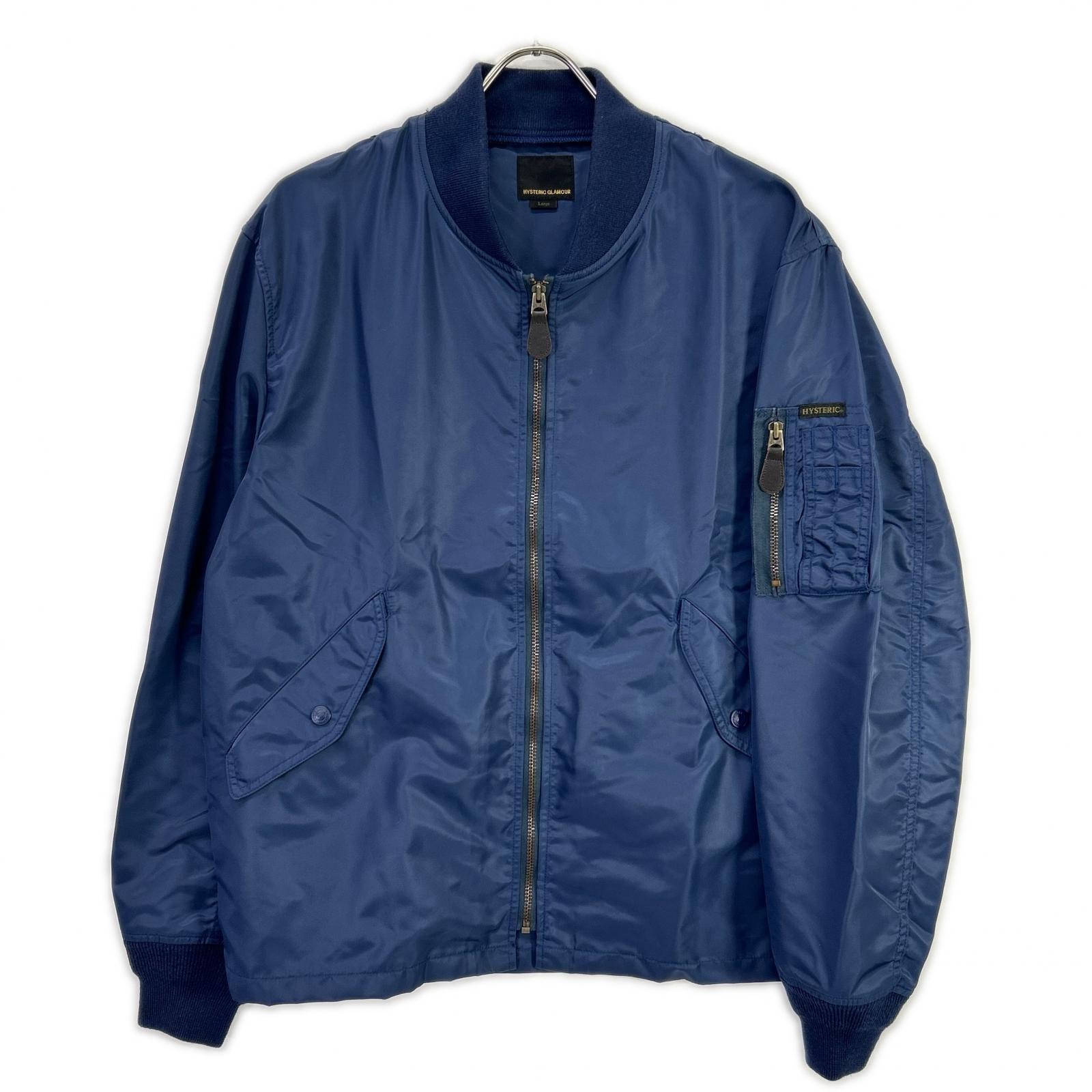 ヒステリックグラマー 02211AB07 ネイビー HGロゴ L-2B ジャケット L