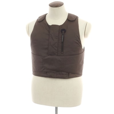 【中古】ナイキ NIKE × TRAVIS SCOTT ポリエステル 中綿ベスト ブラウン【サイズL】【メンズ】