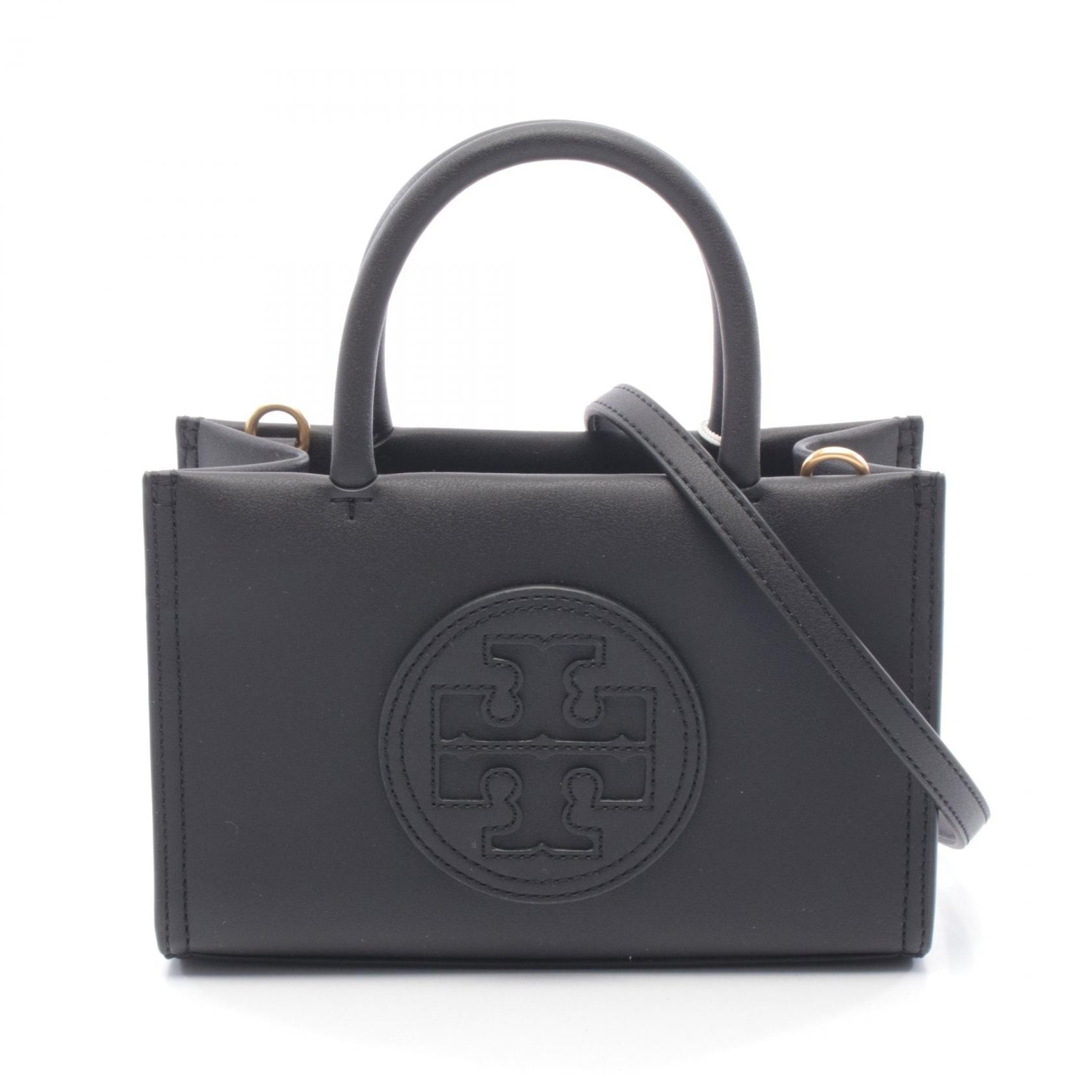 トリーバーチ Tory Burch ロゴ ミニバッグ ハンドバッグ バッグ レザー レディース ブラック系 145613001 【新品】