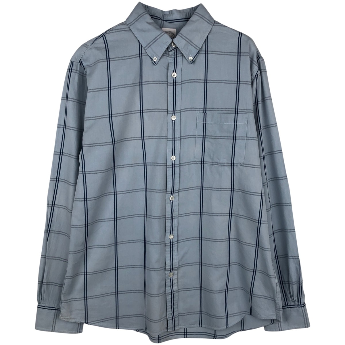 古着 ブルックスブラザーズ Brooks Brothers Est.1818 REGENT FIT 長袖 ボタンダウンチェックシャツ メンズL相当/rab181183
