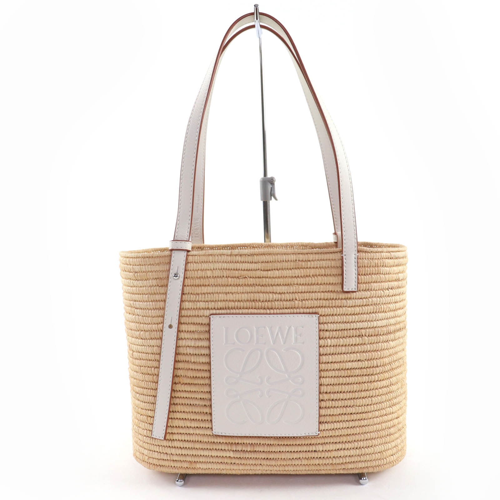 A (未使用に近い)】極美品 ロエベ スクエア バスケットバッグ スモール