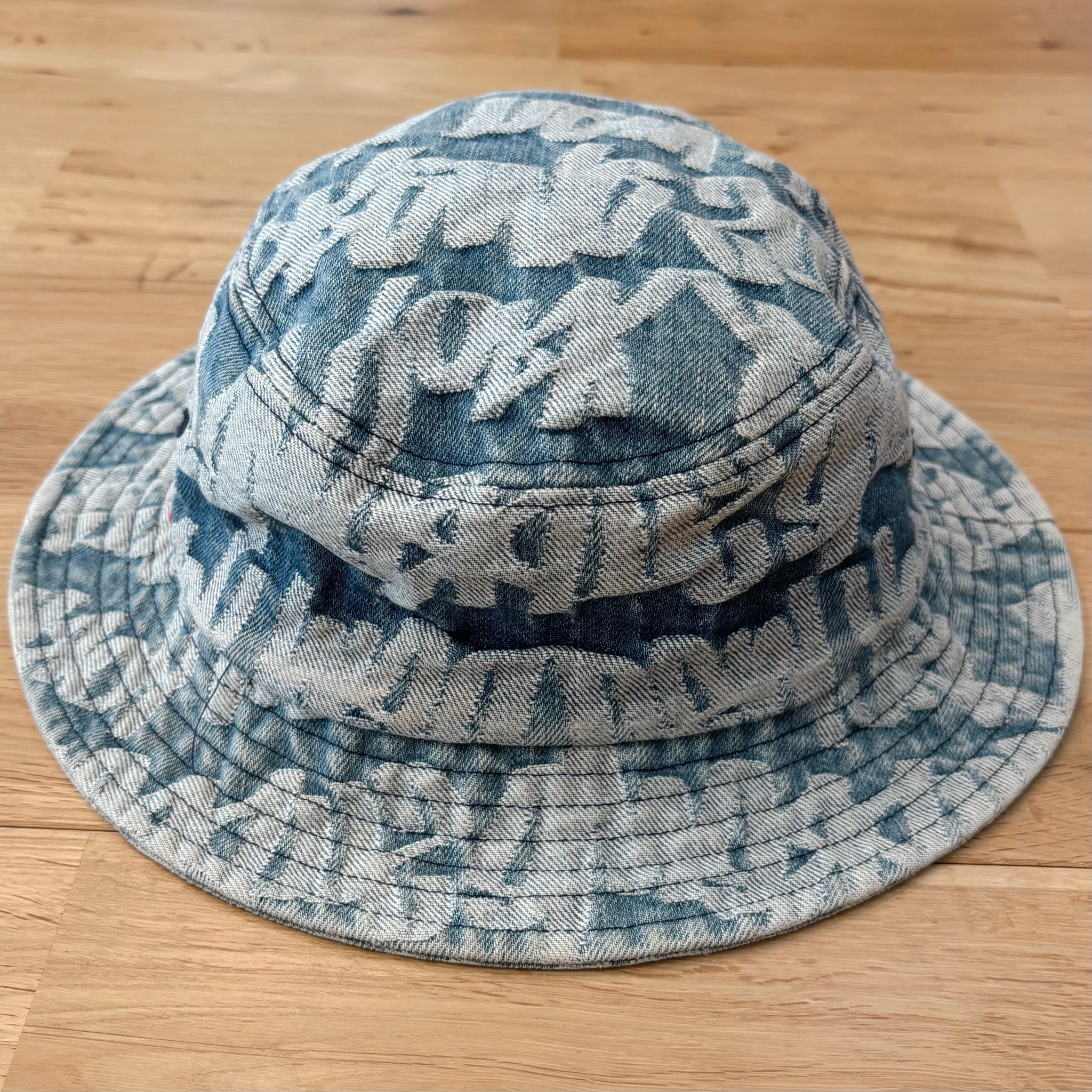 Supreme Fat Tip Jacquard Denim Crusher "Blue"