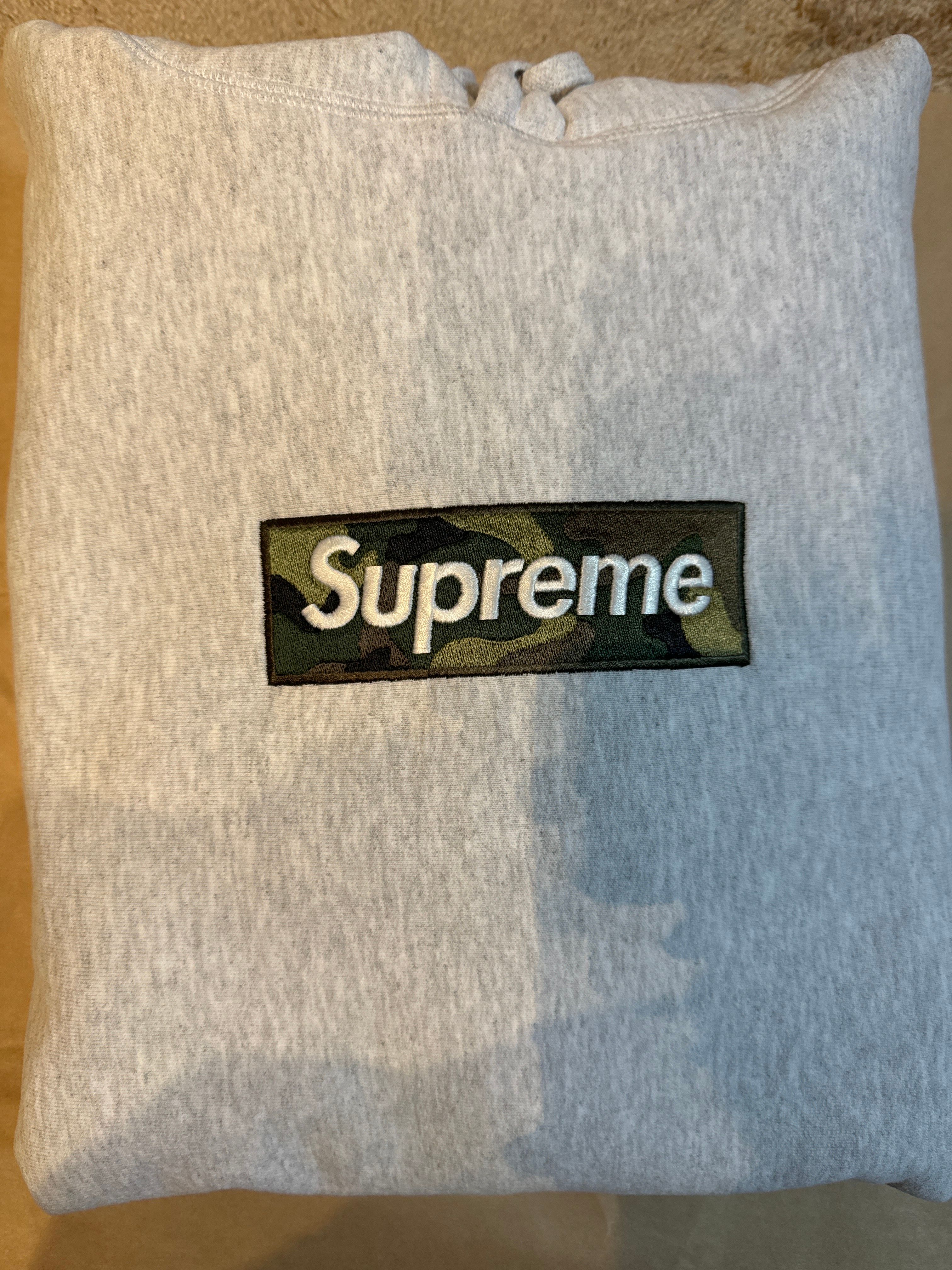 Supreme Box Logo Hooded Sweatshirt "Ash Grey" (23FW)