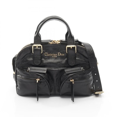 ディオール Dior Grand Tour ボウリングバッグ ハンドバッグ バッグ レザー レディース ブラック系 M6000UNQD_M900 【中古】