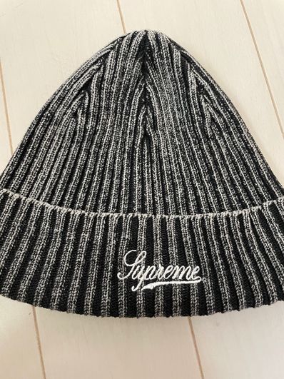 Supreme Bleached Rib Beanie "Black"