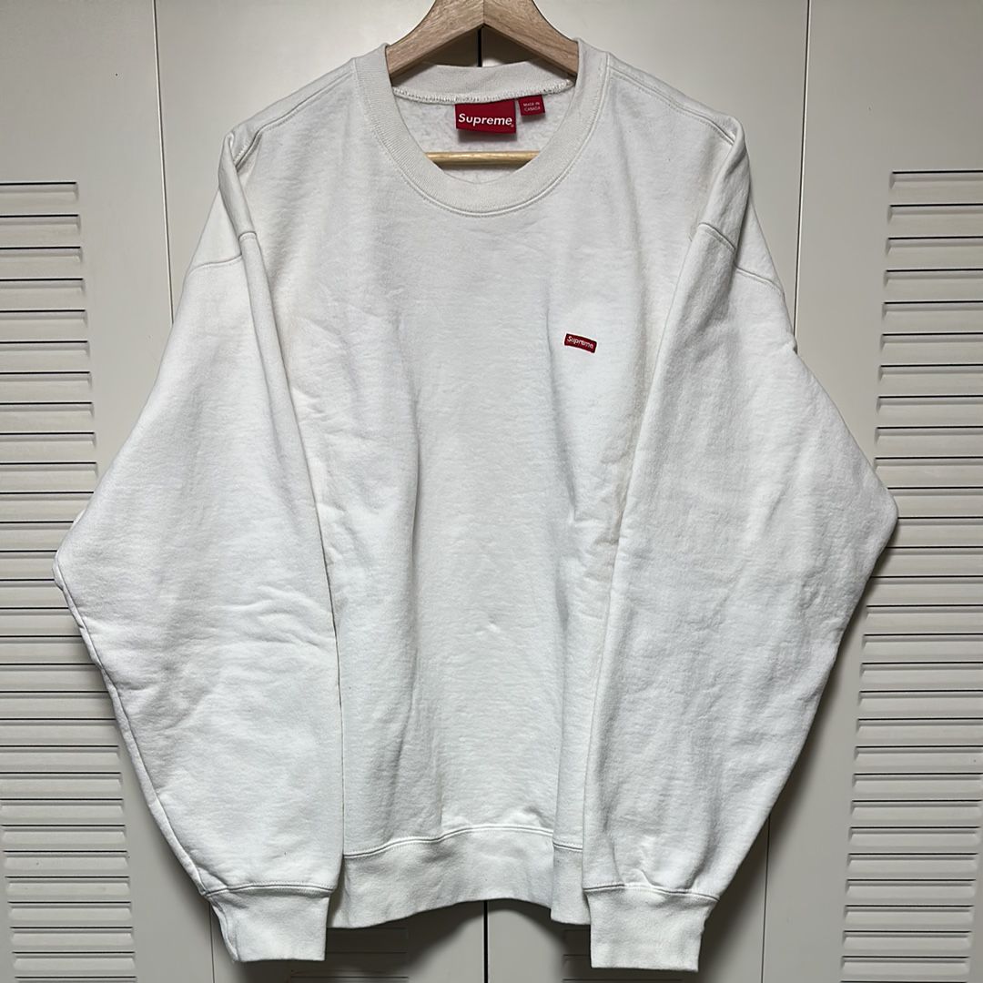 Supreme Small Box Crewneck "White" (23SS)