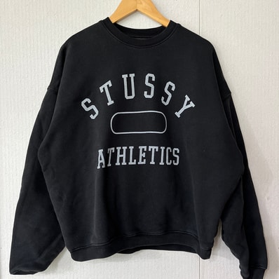 Stussy Stussy Athletics Crew "Washed Black"