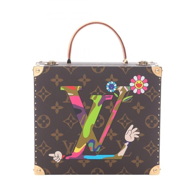 ルイ・ヴィトン LOUIS VUITTON LV × TM ジュエリーケース モノグラムキャラクテール ハンドバッグ バッグ PVCコーティングキャンバス レザー レディース ブラウン系 / マルチカラー M92477 【中古】