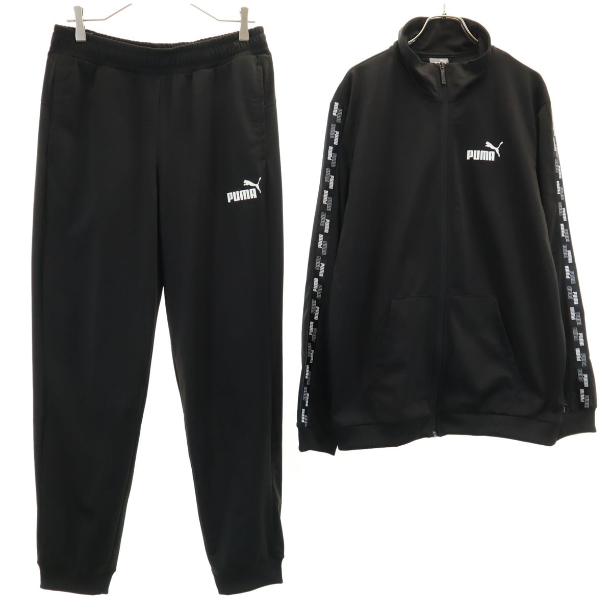 PUMA プーマ 長袖 ジャージジャケット 上下セットアップ M ブラック