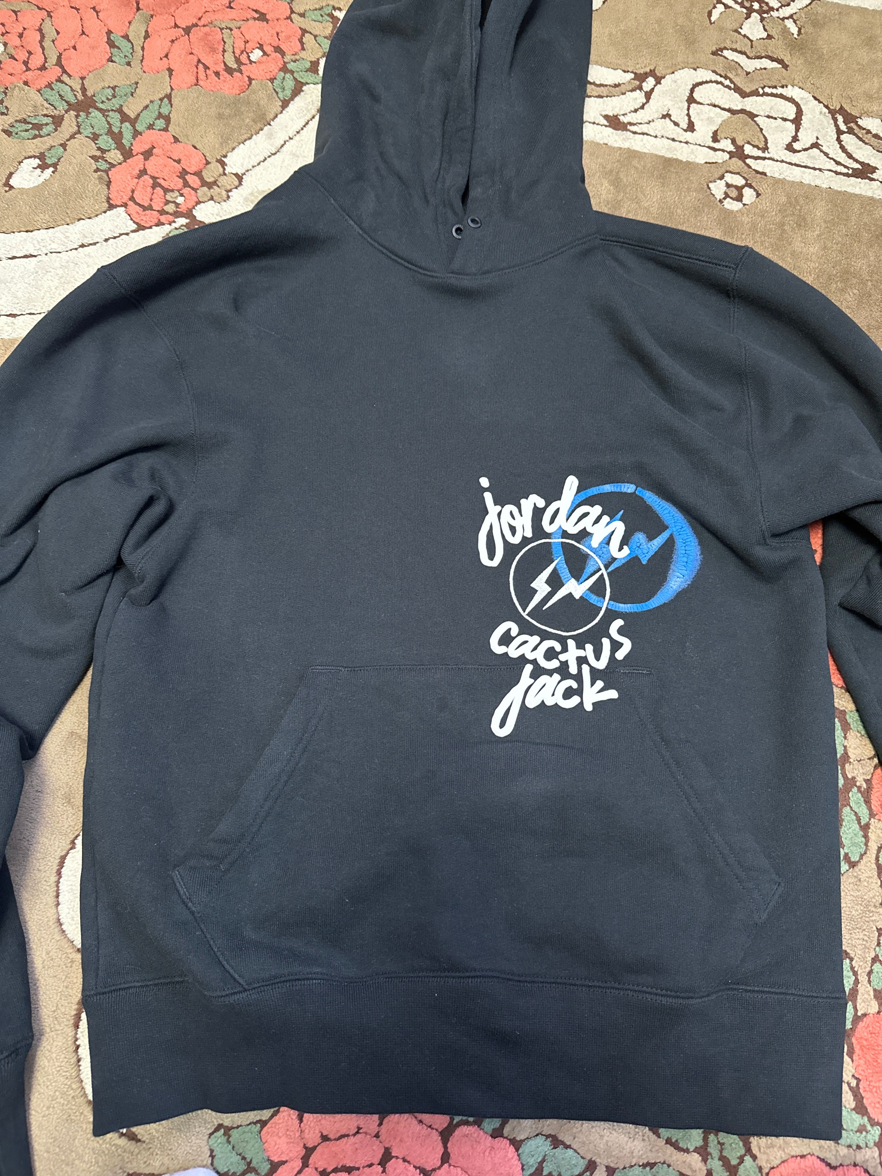 Air Jordan Travis Scott  Fragment Hoodie "Black"