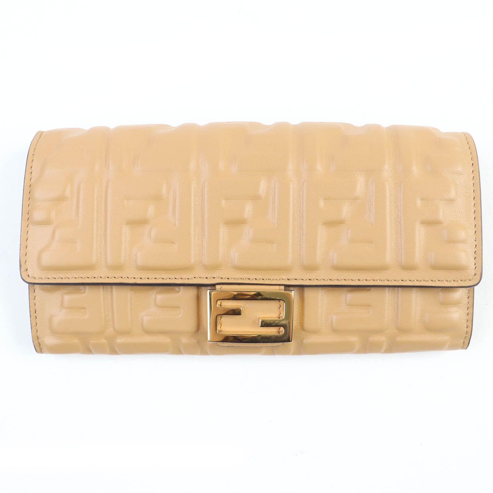 極美品 フェンディ 長財布 ブラウン系 レディース 8M0251