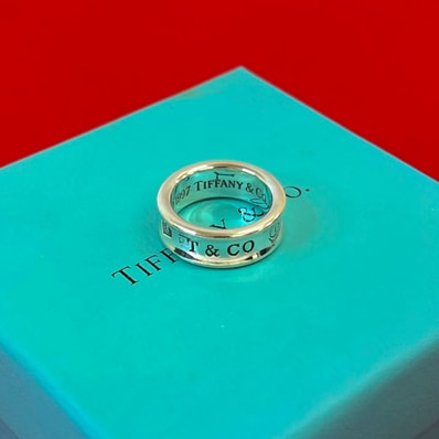 TIFFANY&Co. ティファニー ナロー リング シルバー925 リング・指輪 9号 シルバー
95377