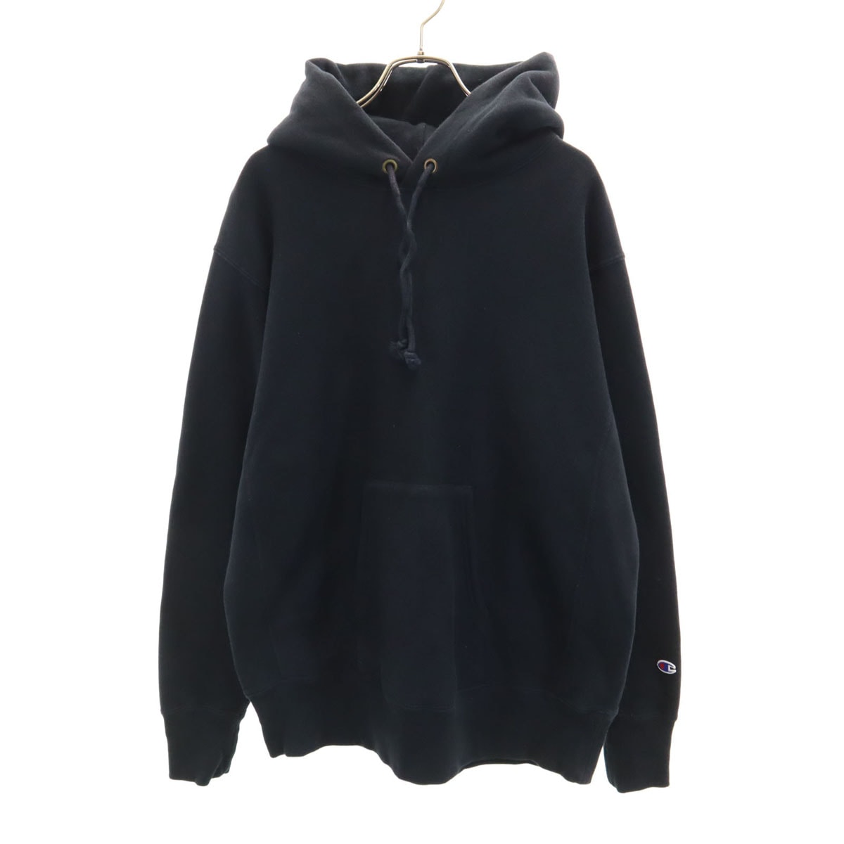 Champion チャンピオン リバースウィーブ 長袖 スウェットパーカー XL ブラック プルオーバー 裏起毛