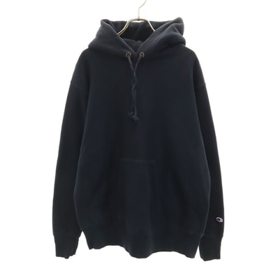 Champion チャンピオン リバースウィーブ 長袖 スウェットパーカー XL ブラック プルオーバー 裏起毛