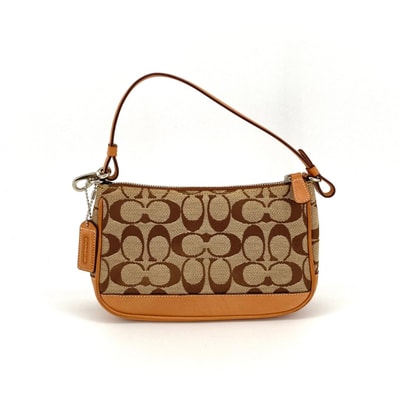 COACH(コーチ) シグネチャー柄キャンバス 6094 ポーチ ベージュ