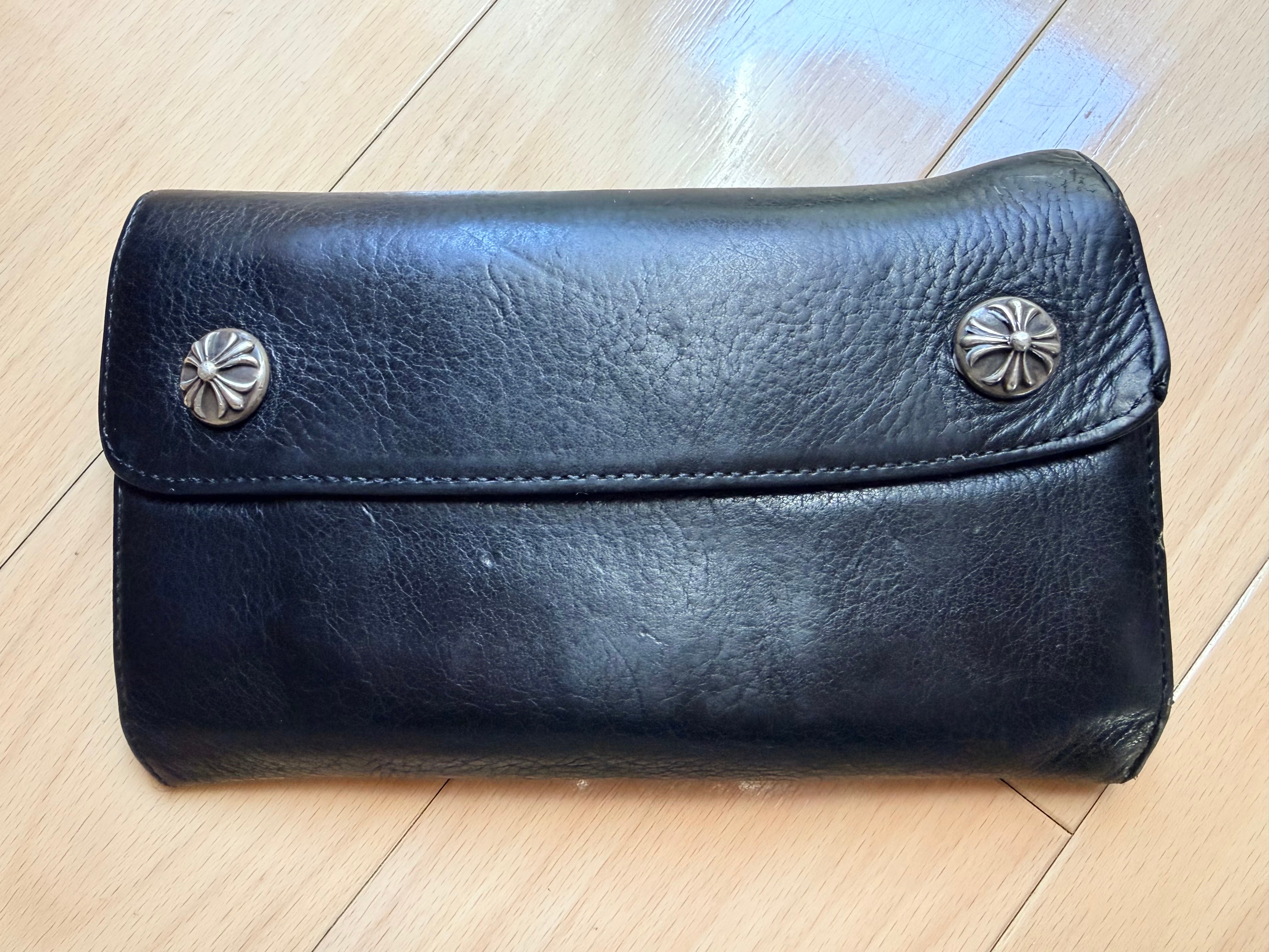 Chrome Hearts Wave Wallet Leather "Black"