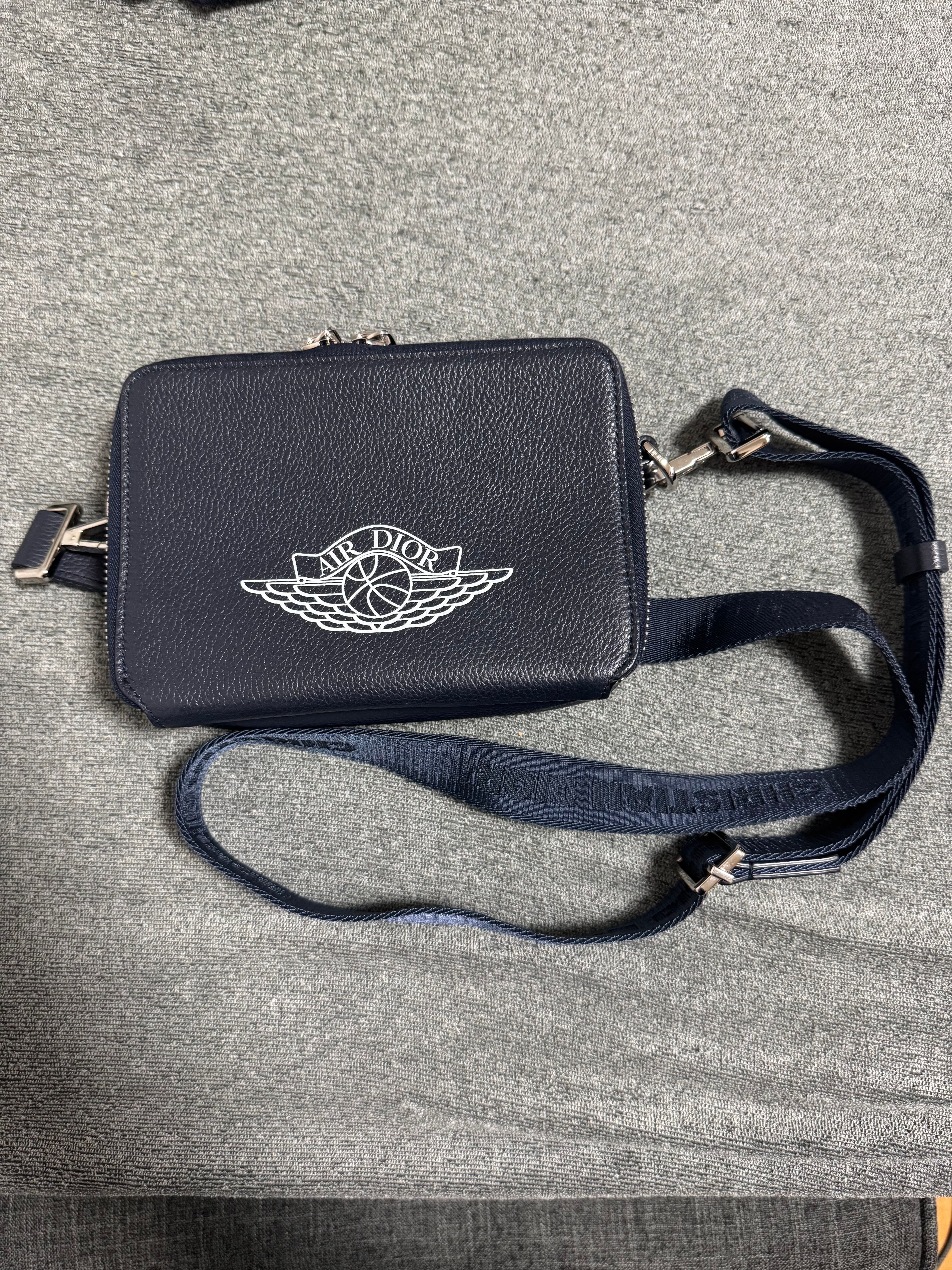 Dior x Air Jordan Wings Messenger Bag "Navy"