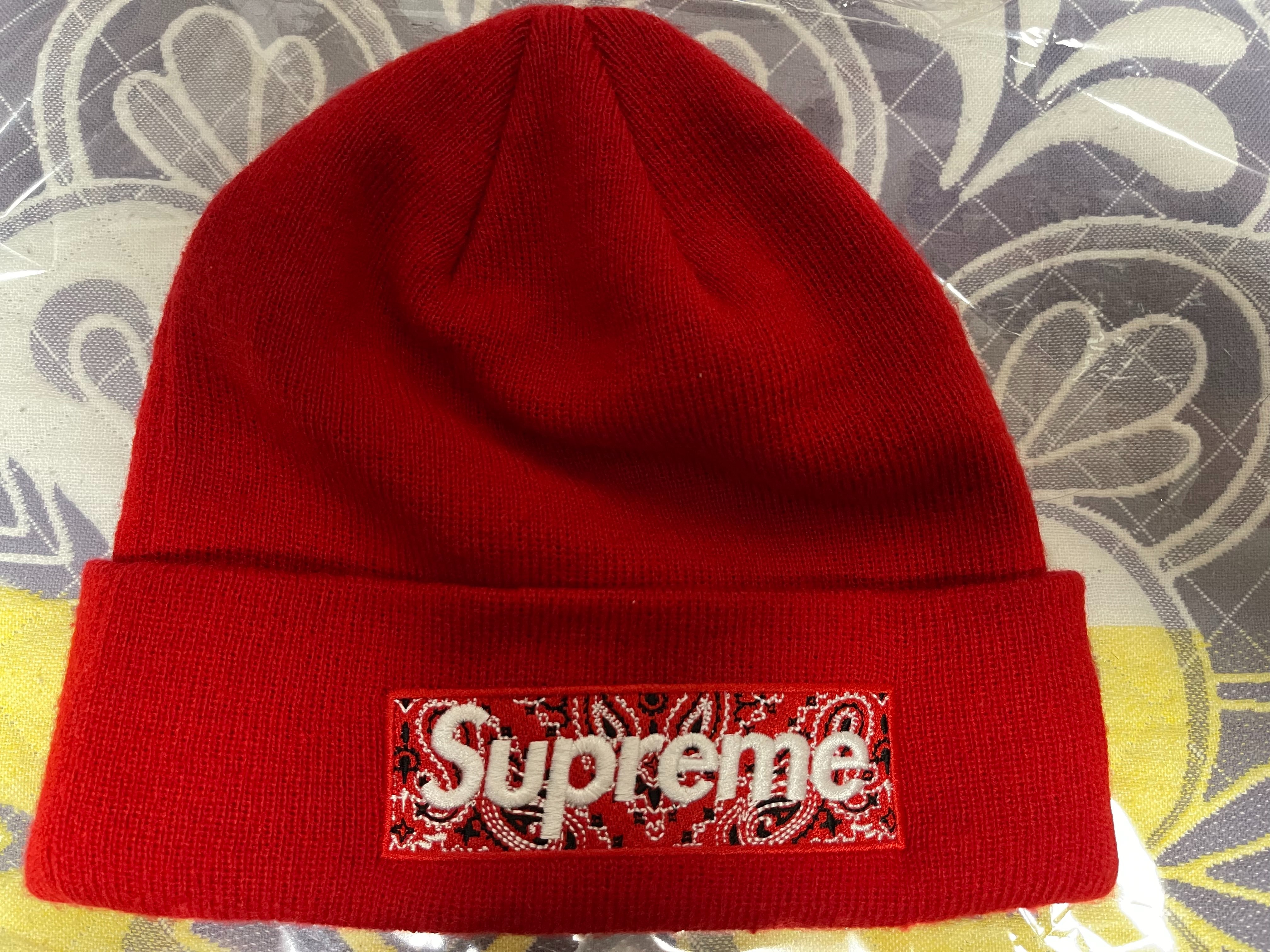Supreme New Era® Box Logo Beanie "Red"