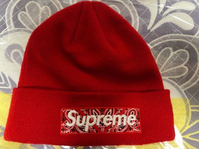 Supreme New Era® Box Logo Beanie "Red"
