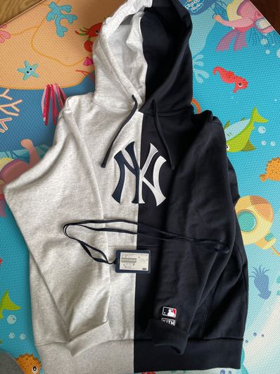 Kith x Major League Baseball New York Yankees Split Hoodie "Black"